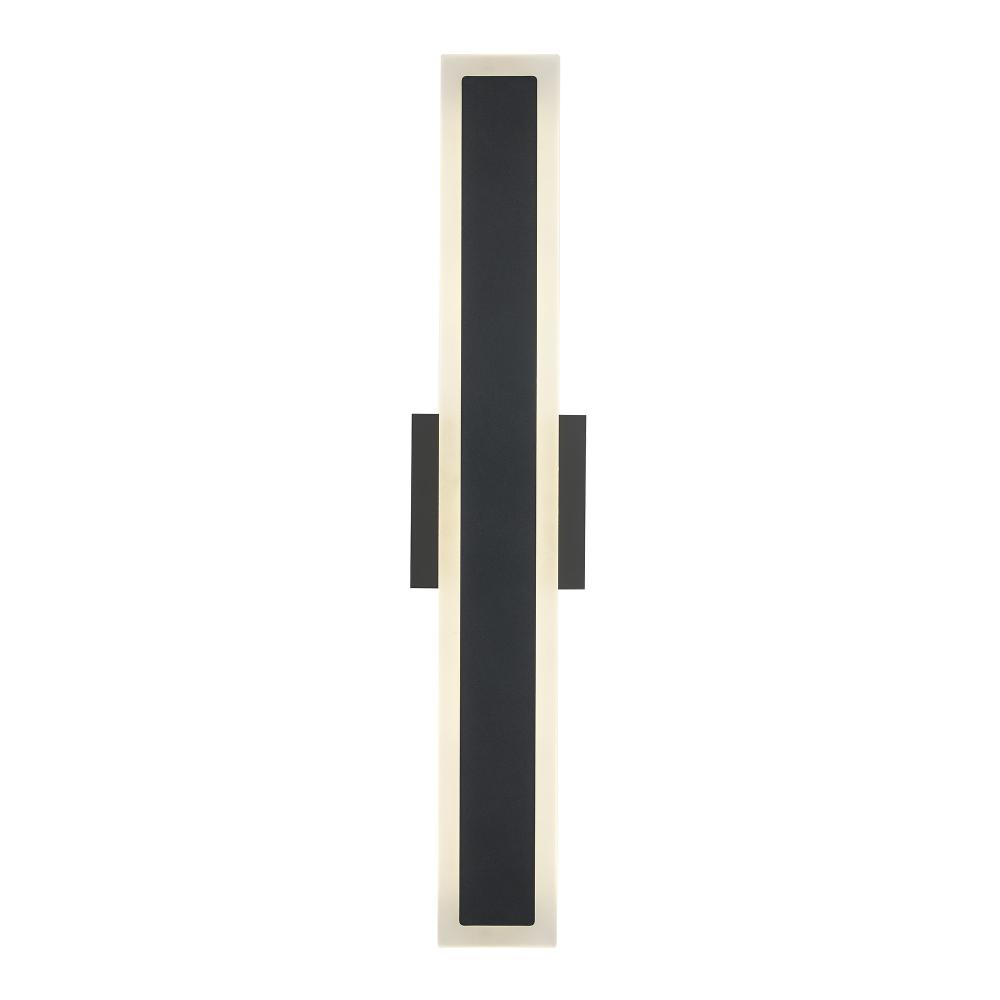 LED WALL SCONCE-24" OUTLINE-BK